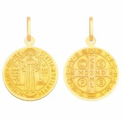 Złoty medalik św. Benedykt